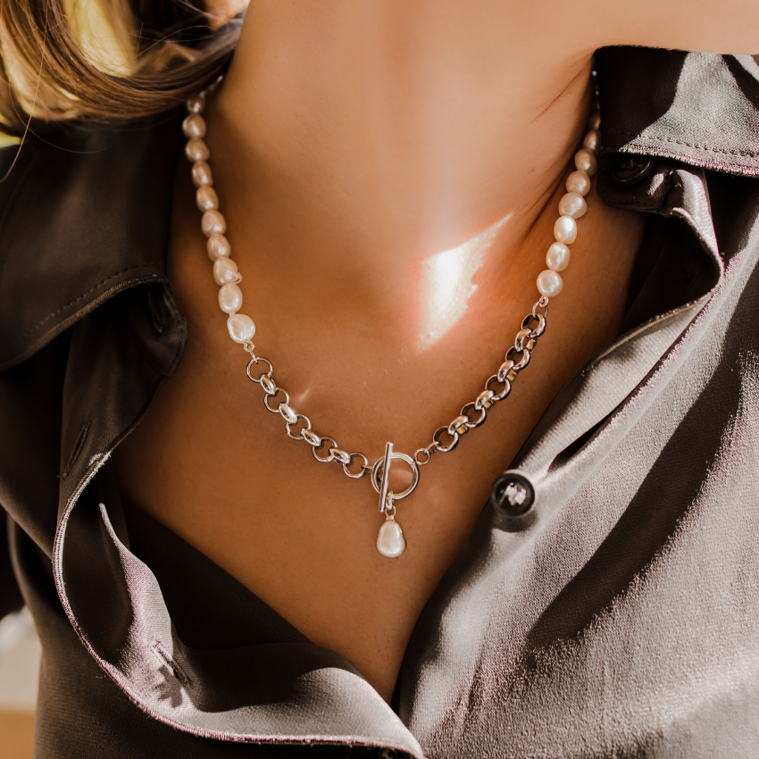 Pearl & Silver Necklace