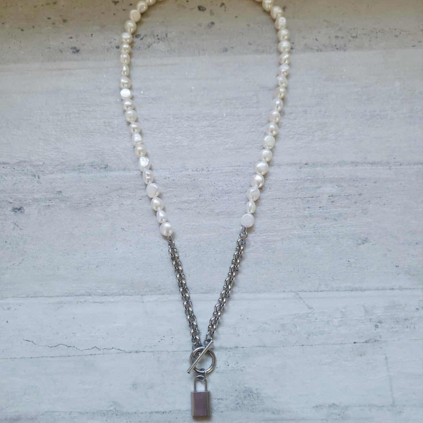 Pearls & Locks- Silver