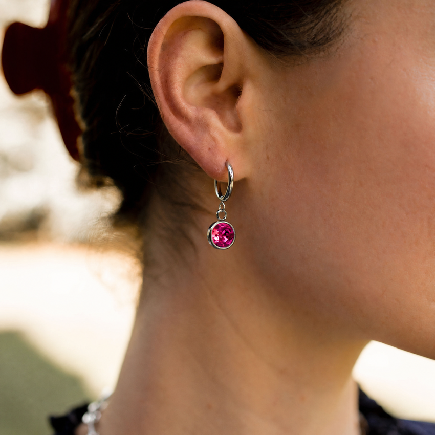 Raspberry Earrings