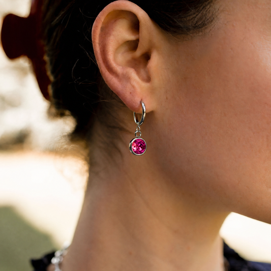 Raspberry Earrings
