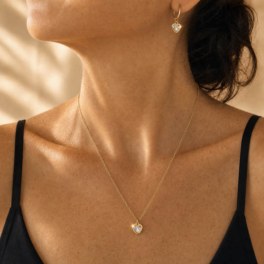 Heart of Gold  Earrings