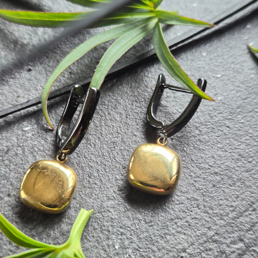 Black & Gold Earrings